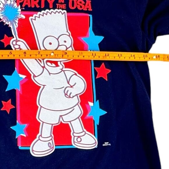 The Simpsons Kids Matching Americana Gender-Neutral Graphic Tee. Large. 10-12. - Picture 5 of 9